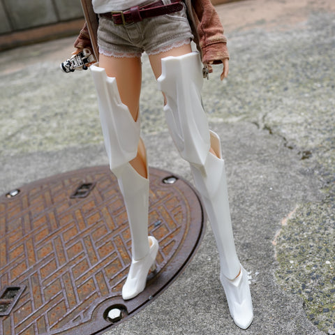 White Millennium Boots Prototype