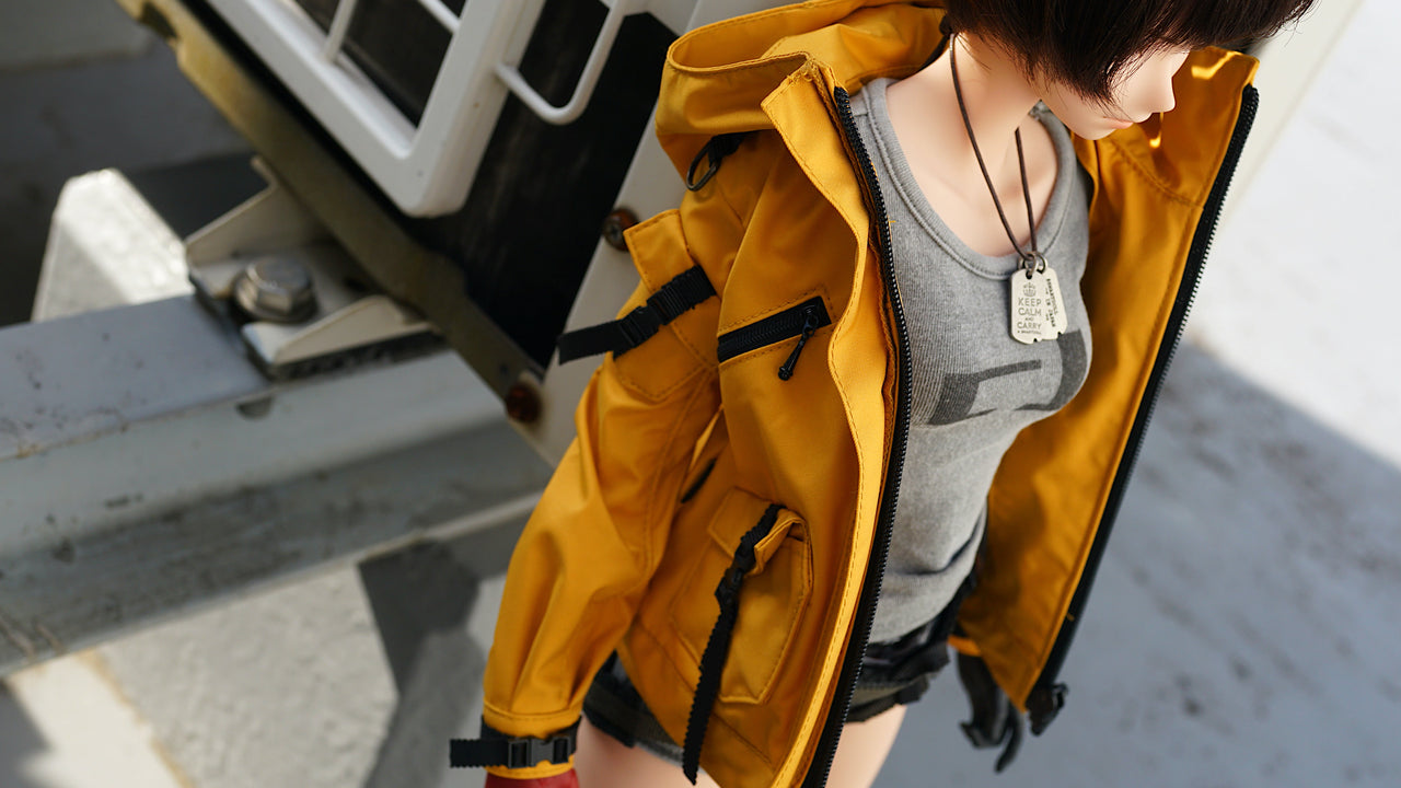 イデアルーチェ　スカラハートジャケット　 イエロー イデアルーチェ スカラハートジャケット イエロー ワンポイント刺繍