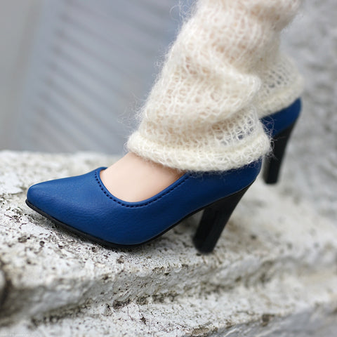 High Heel Shoes Blue