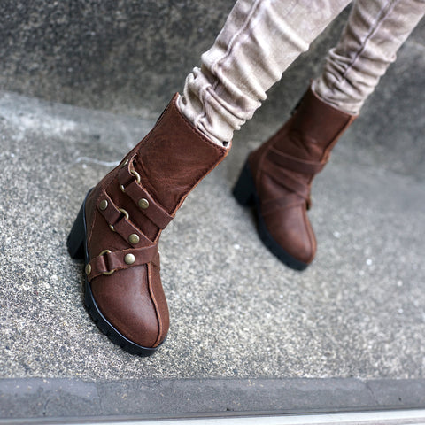 3 Ring Boots (Brown)
