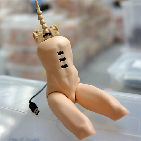 USB Hub Torso for Guys (Milk Color)