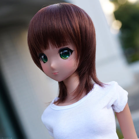 Short Straight Fringe Cocoa