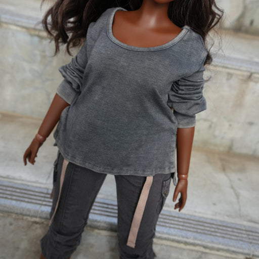 Baggy Weathered Sweater [Pear Body]
