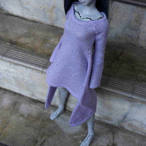 Irregular Hem Sweater (Lavender)
