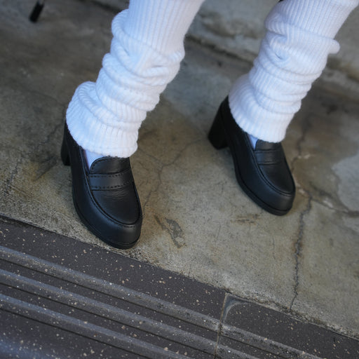 Girls Loafers (Vinyl Black)