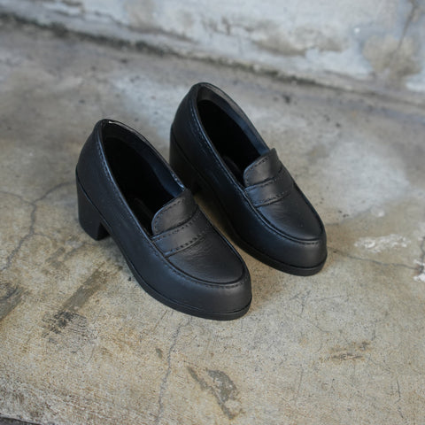 Girls Loafers (Vinyl Black)