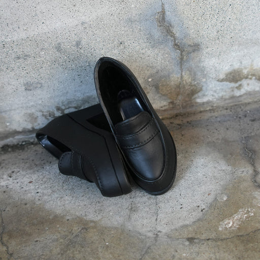 Girls Loafers (Vinyl Black)
