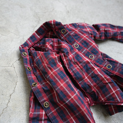 Baggy Plaid Shirt (Red n Blue)
