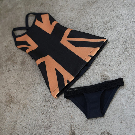 Britannia Dress and Panties Set (Black n Gold)
