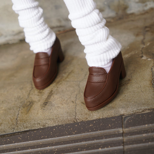 Girls Loafers (Vinyl Brown)
