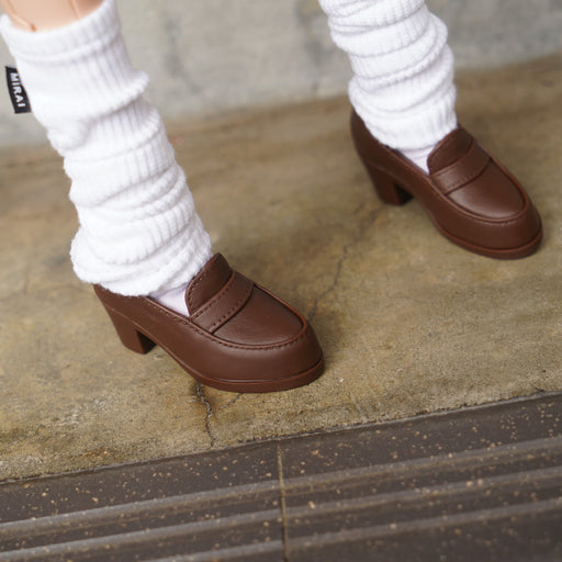 Girls Loafers (Vinyl Brown)