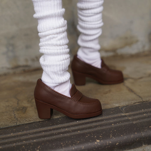 Girls Loafers (Vinyl Brown)
