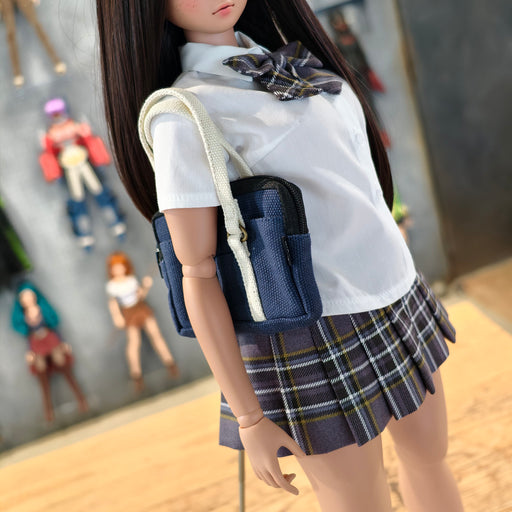 Canvas School Bag (Navy)