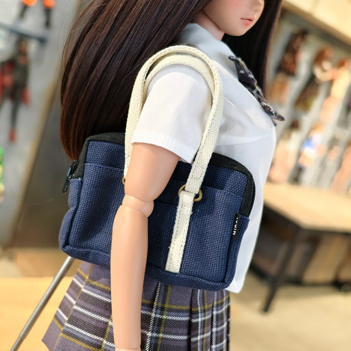 Canvas School Bag (Navy)