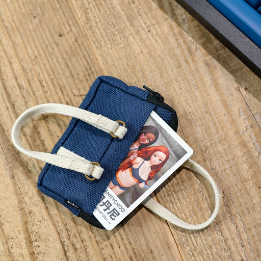 Canvas School Bag (Navy)