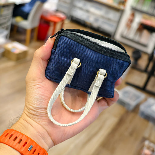 Canvas School Bag (Navy)