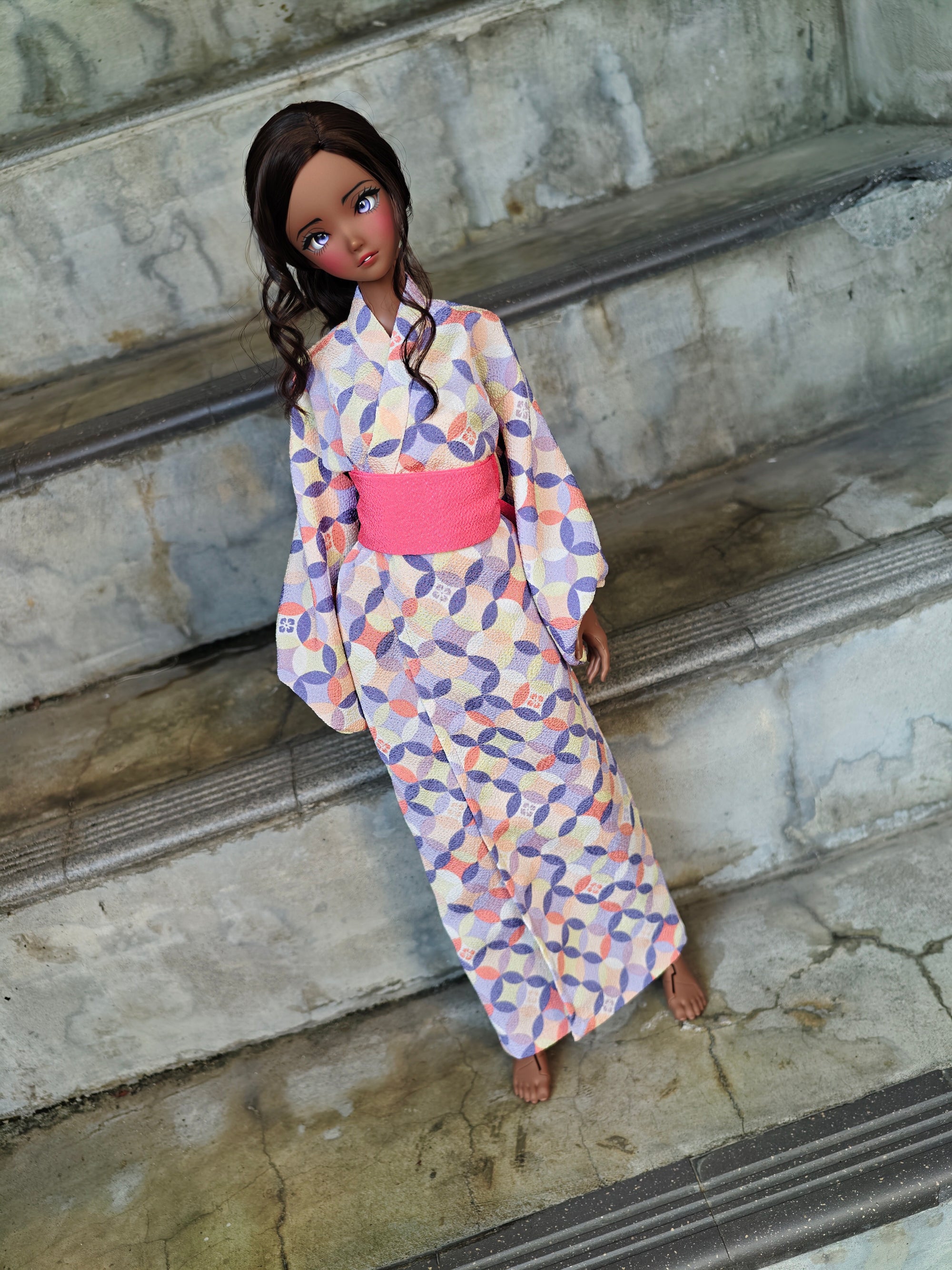 Yukata (Purple & Pink)