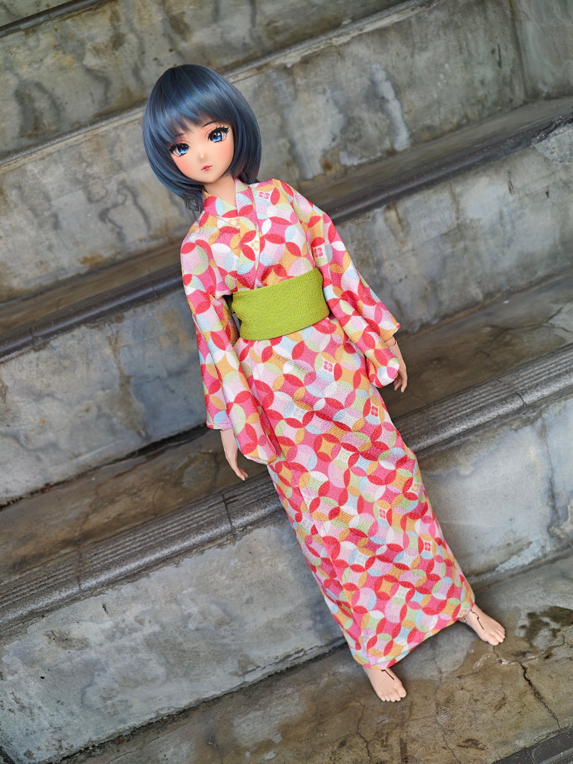 Yukata (Pink & Green)