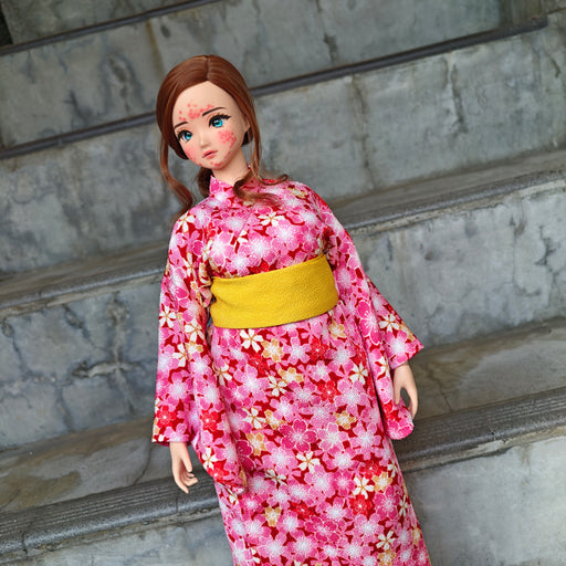 Yukata (Pink & Yellow) [Pear Body]
