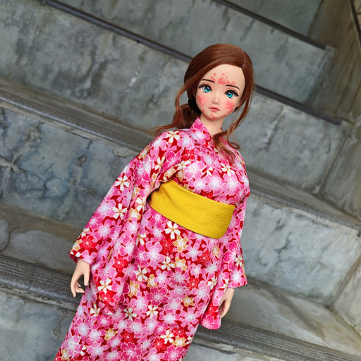 Yukata (Pink & Yellow) [Pear Body]