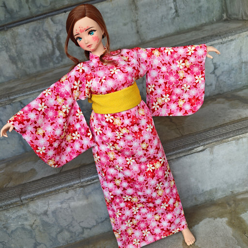 Yukata (Pink & Yellow) [Pear Body]