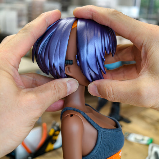 Sofubi Wig (Metallic Purple)