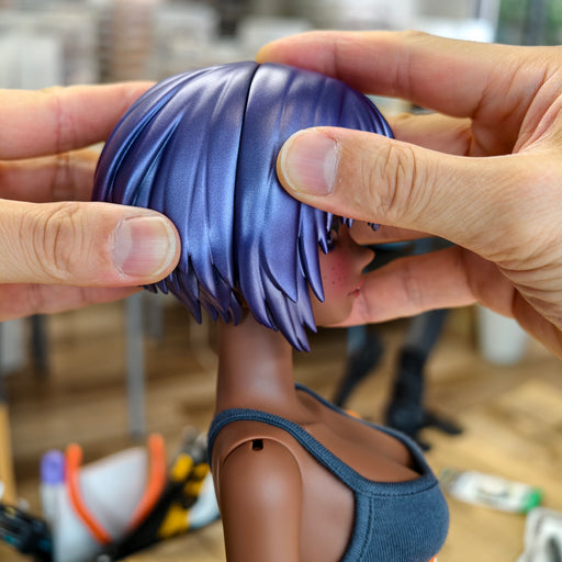Sofubi Wig (Metallic Purple)