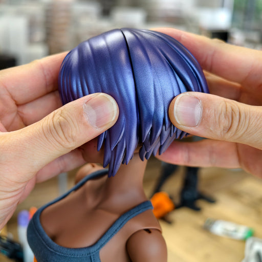Sofubi Wig (Metallic Purple)