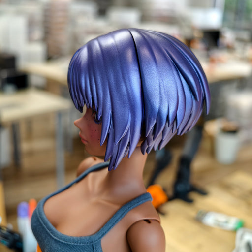 Sofubi Wig (Metallic Purple)