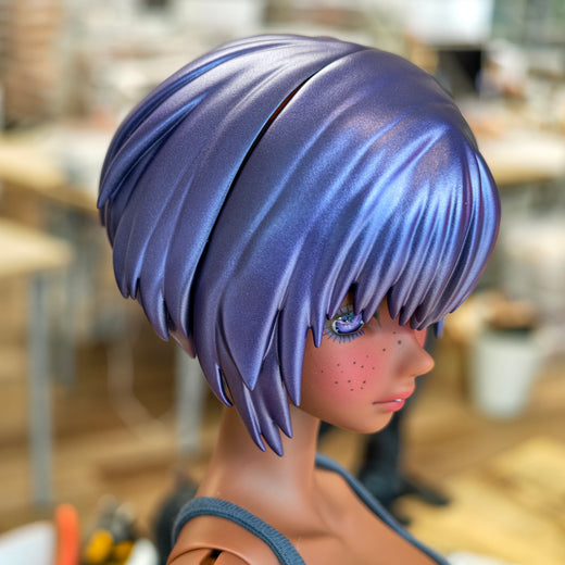 Sofubi Wig (Metallic Purple)