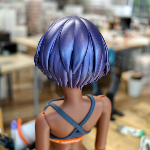 Sofubi Wig (Metallic Purple)