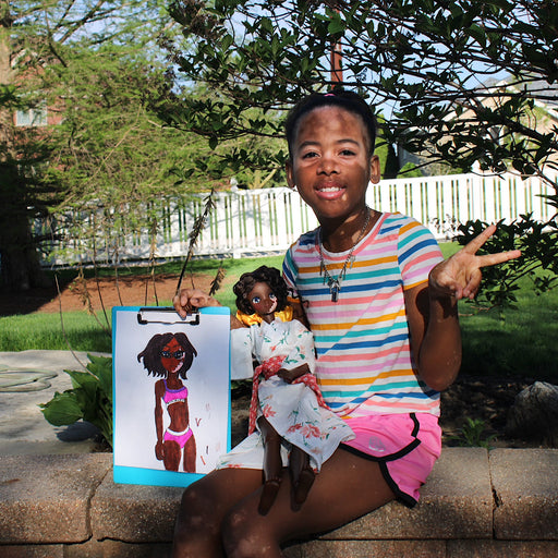 Zoey and her mini me. Check out our vitiligo Smart Dolls in our <a href="https://shop.smartdoll.jp/collections/marks-of-life">Marks Of Life collection</a>.