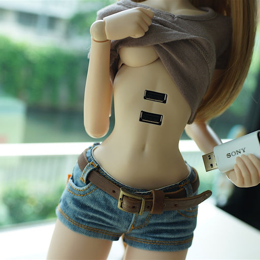 USB Hub Torso for Girls (Milk Color)