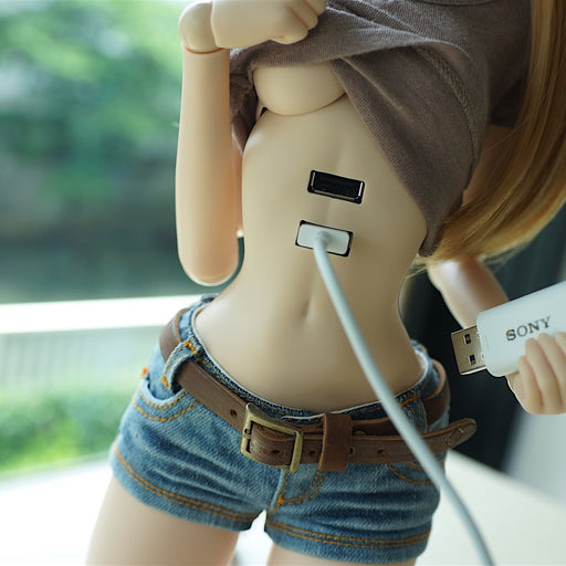 USB Hub Torso for Girls (Milk Color)