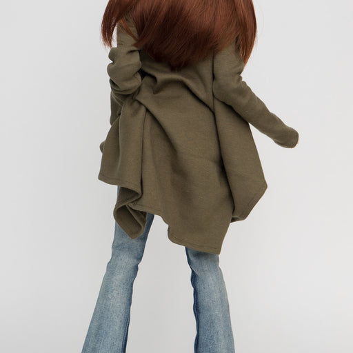 Hippie Top Khaki Green