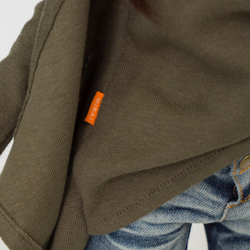 Hippie Top Khaki Green