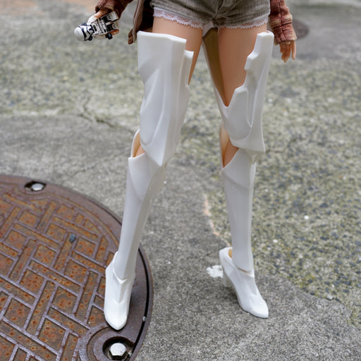 White Millennium Boots Prototype