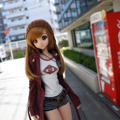 Knit Slouch Beanie Brown