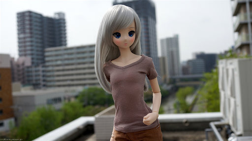 Ballerina V-Neck T-Shirt (Light Brown)