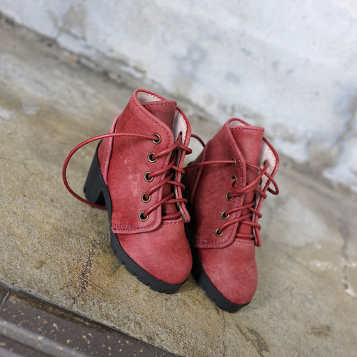 Lace Boots (Wine Red)