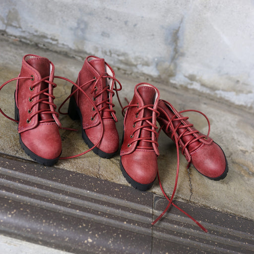Lace Boots (Wine Red)