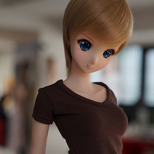 Ballerina V-Neck T-Shirt (Dark Brown)