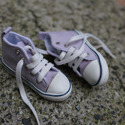 Weathered Canvas Shoes (Purple)