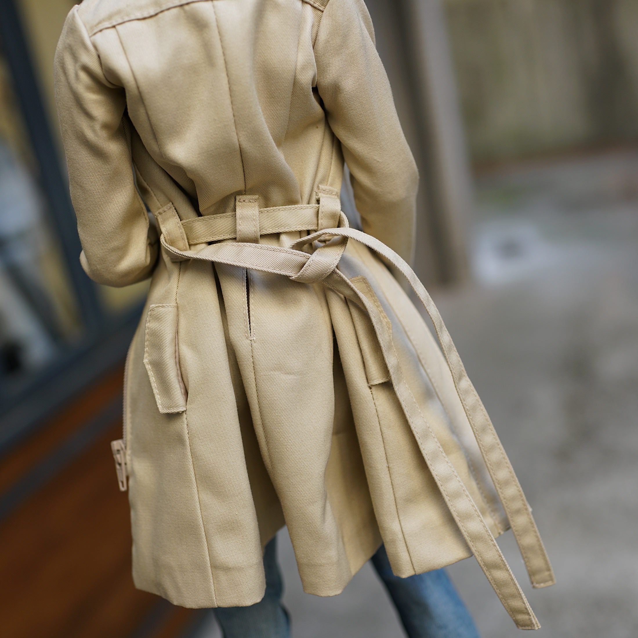 Stand Collar Trench Coat (Beige) – Smart Doll Store