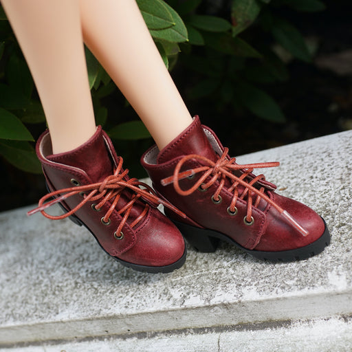 Lace Boots (Wine Red)