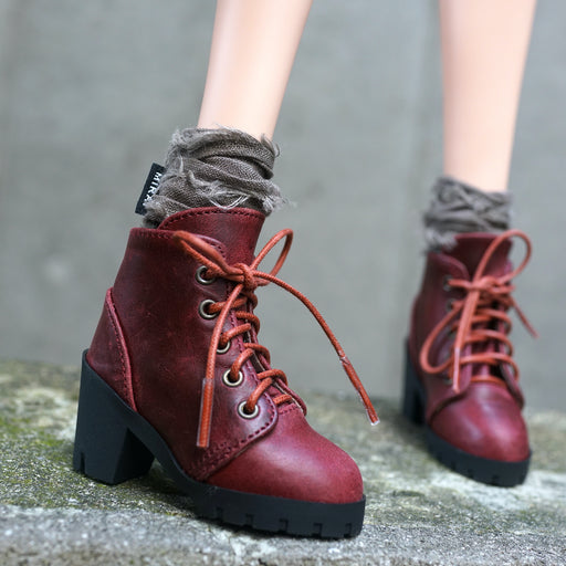 Lace Boots (Wine Red)