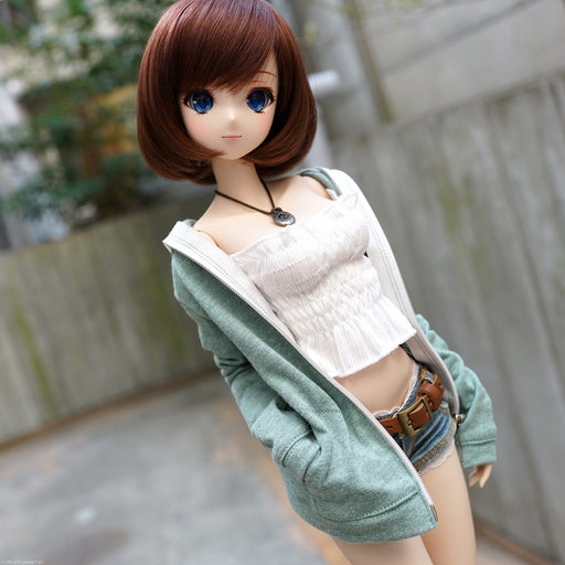 Hooded Zip Cardigan (Lime)