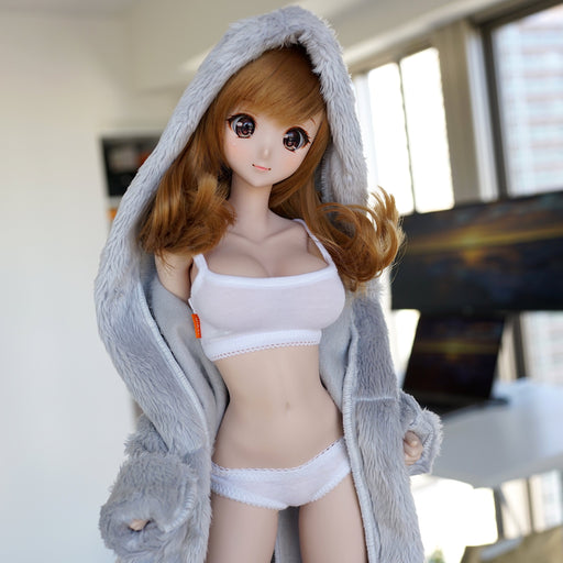 Fluffy Hooded Gown