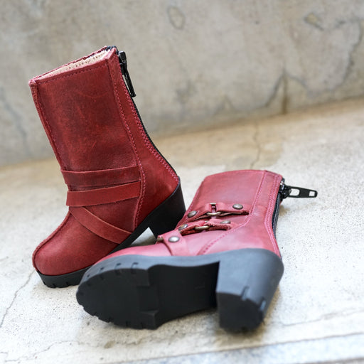 3 Ring Boots (Wine Red)