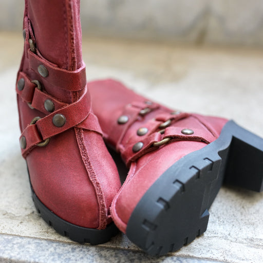 3 Ring Boots (Wine Red)